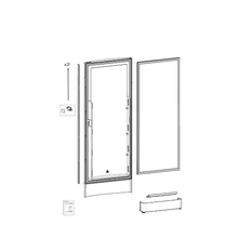Carica l'immagine nel visualizzatore di Gallery, Ricambi frigorifero Dometic serie 8 mod. RML 8555 Dx - Sportello
