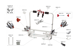 Ricambi portabici Fiamma Caravan Carry-Bike XL A Pro 200 E-Bike