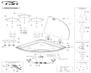 Scheda tecnica Ricambi piano cottura FC 1343