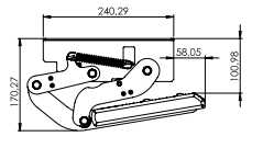 Gradino manuale con movimento basculante modello 12473 Serie T
