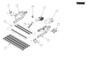 Scheda tecnica Ricambi per scalini - step Thule Single step v10-v15