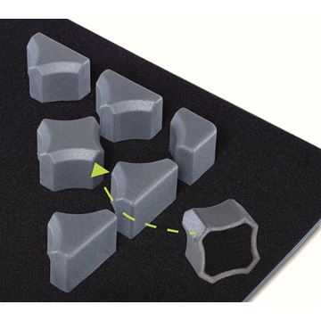 Sistema fissaggio vario base 2-B piastra di base vellutata