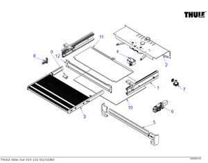 Scheda tecnica Ricambi per scalini - step Thule Slide-out Step v19 duc-jump-box