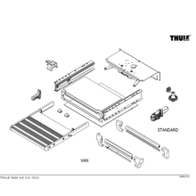 Carica l&#39;immagine nel visualizzatore di Gallery, Ricambi per scalini - step Thule Slide-out step v12
