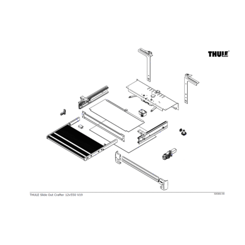 Ricambi per scalini - step Thule Slide-out step v19 crafter 4wd