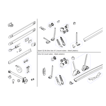 Carica l&#39;immagine nel visualizzatore di Gallery, Ricambi per portabici comuni Thule Sport&amp;Elit G2- Van XT
