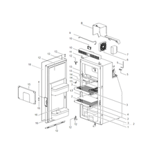 Carica l&#39;immagine nel visualizzatore di Gallery, Scheda tecnica Ricambi frigorifero Thetford T1090 MK1
