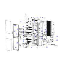 Carica l'immagine nel visualizzatore di Gallery, Scheda tecnica Ricambi frigorifero Thetford T1156
