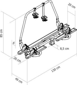 Portabici Thule caravan Superb
