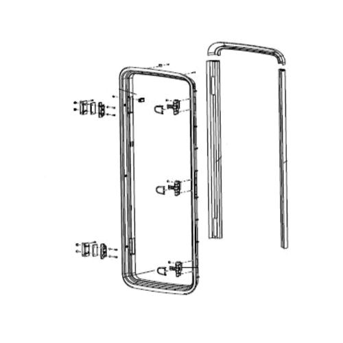 Ricambi Porta Dometic Cara D-R - Telaio esterno