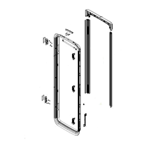 Ricambi Porta Dometic Cara D-R100F - Telaio Esterno