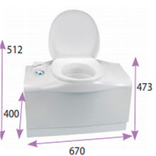 Carica l&#39;immagine nel visualizzatore di Gallery, Toilette wc a cassetta C403-L Thetford

