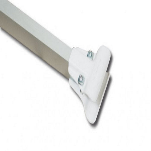 Traversa per portabagagli ovali 50 x 25 con morsetti bianchi