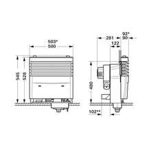 Carica l&#39;immagine nel visualizzatore di Gallery, Scheda tecnica Pannello integrativo Effetto Fuoco per Stufa Truma S 5004
