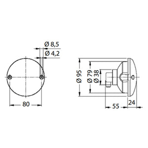 Fanale posteriore retromarcia mod. Jokon serie W 710/12V