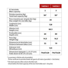 Carica l&#39;immagine nel visualizzatore di Gallery, Scheda tecnica Portabiciclette per gancio traino FoldClick Yakima
