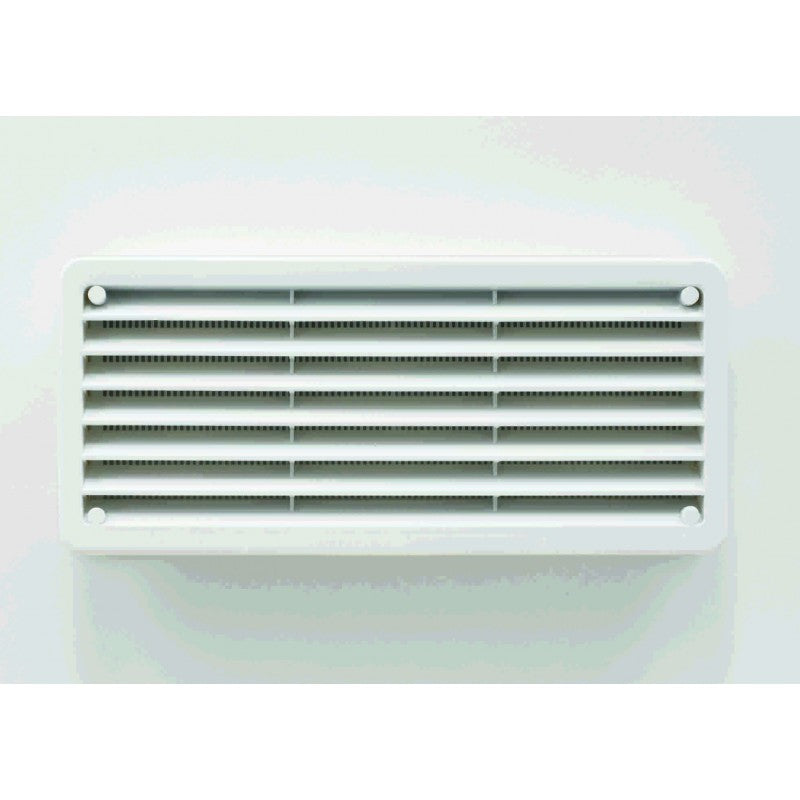 Areatore griglia rettangolare da parete per camper da incasso 370 x 123 mm