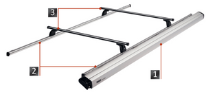 Barre portapacchi Thule Roof Rack per furgoni van con adapter tendalino