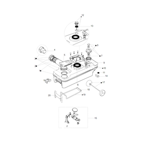 Ricambi Cassetta wc Thetford C2/C3/C4 scheda tecnica