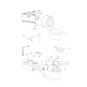 Scheda tecnica Toilette a cassetta C222 Swe