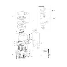 Carica l&#39;immagine nel visualizzatore di Gallery, Ricambi Toilette a Cassetta Thetford C250cwe scheda tecnica
