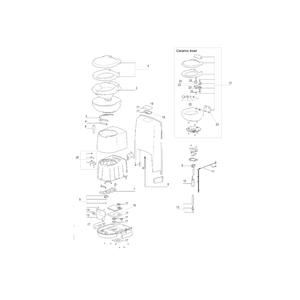 Ricambi Toilette a Cassetta Thetford C262cwe scheda tecnica