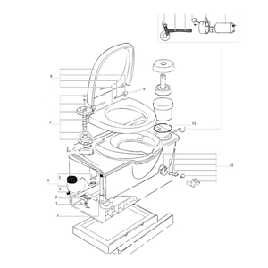 Ricambi Toilette a Cassetta Thetford C2 scheda tecnica