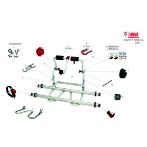 Ricambi portabici Fiamma Carry-Bike CL 2008