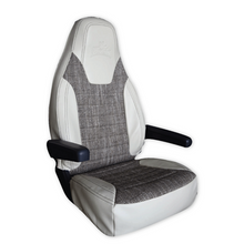 Carica l&#39;immagine nel visualizzatore di Gallery, Set 2 fodere sedili cabina ecopelle Ford Transit - Mod. Roma
