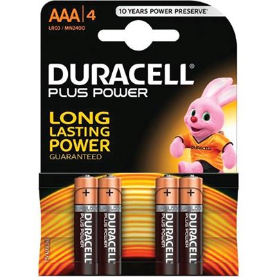 Pile mini stilo AAA 2400 Duracell Plus Power