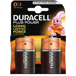 Pile torcia D 1300 Duracell Plus Power