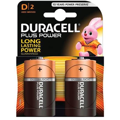 Pile torcia D 1300 Duracell Plus Power