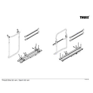 Ricambi portabici per portellone Thule Elite g2 - sport g2 - van