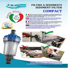 Carica l&#39;immagine nel visualizzatore di Gallery, Filtro a sedimenti compact - Acquatravel per camper
