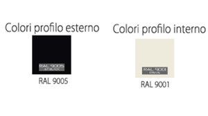 Finestra Seitz S4 colore esterno nero opaco RAL9005 colore interno RAL9001