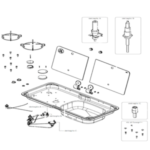 Ricambi piano cottura Can mod. FL17XX