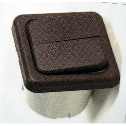 Interruttore doppio on/off 230V marrone