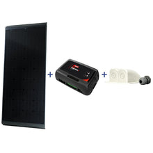 Carica l&#39;immagine nel visualizzatore di Gallery, Kit pannello solare BLACKSOLAR NDS 115W con SCE320
