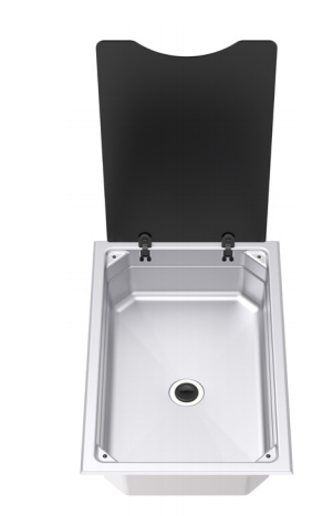 Lavello rettangolare linea Bowl e coperchio di ricambio