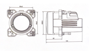 Scheda tecnica fanale camper Ø90mm