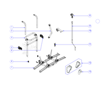 Carica l&#39;immagine nel visualizzatore di Gallery, Scheda tecnica Ricambi portabici a parete Thule Lift v 16
