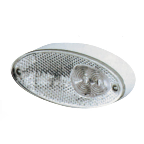 Fanale luce di posizione con zoccolo adattatore 30° incluso per camper