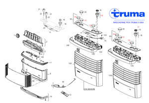 Scheda tecnica Ricambi Mascherina Truma per S 5004 - S 5004 CI - Effetto Camino
