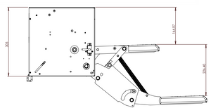 Gradino elettronico con movimento a scomparsa modello 10574 serie Z