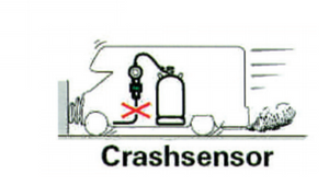 Crash sensor regolatore gas camper sicurezza bombole