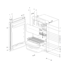 Carica l'immagine nel visualizzatore di Gallery, Scheda tecnica Ricambi frigorifero Thetford Premium LCD N104
