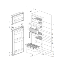 Carica l&#39;immagine nel visualizzatore di Gallery, Ricambi frigorifero Thetford Premium LCD N150
