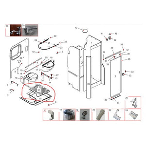 Pedana doccia in legno originale per Challenger Vani 114
