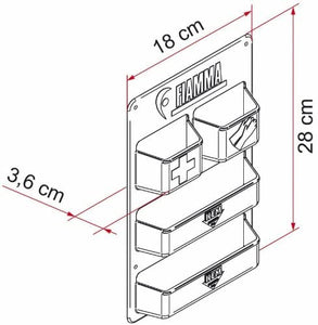 Pocket kassett comodo modulo da fissare nel vano della cassetta