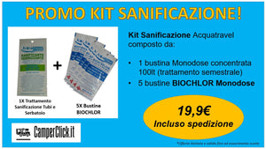 Promo kit sanificazione Acquatravel